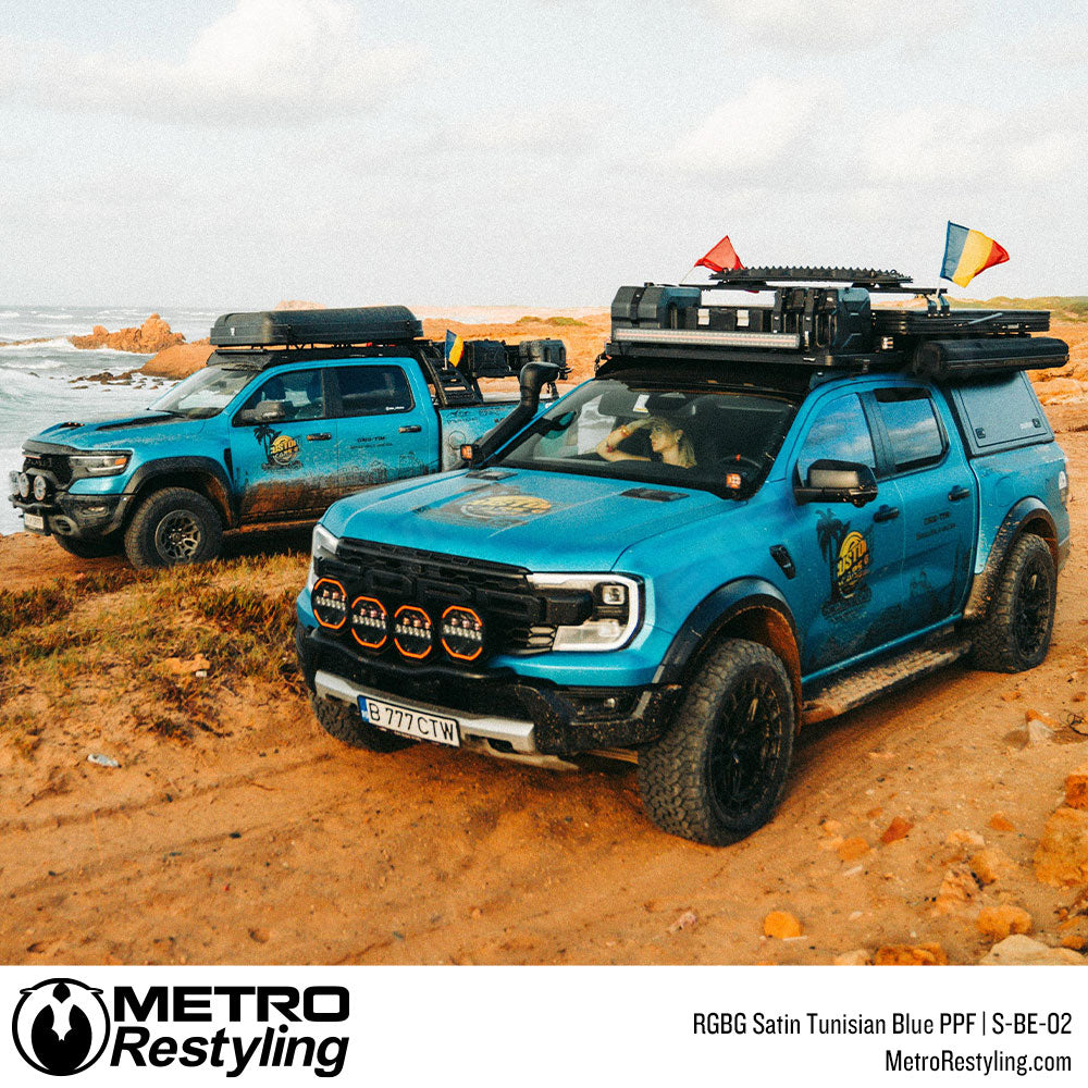 RGBG Satin Tunisian Blue Colored PPF | S-BE-02