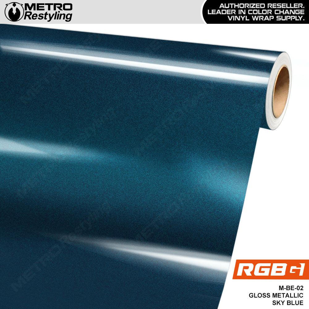 RGBG Gloss Metallic Sky Blue Colored PPF | M-BE-02