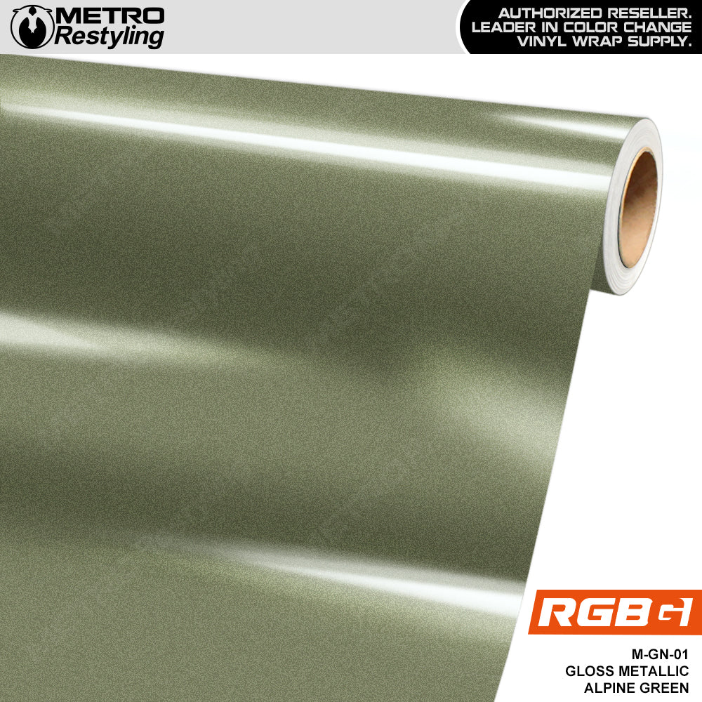 RGBG Gloss Metallic Alpine Green Colored PPF | M-GN-01
