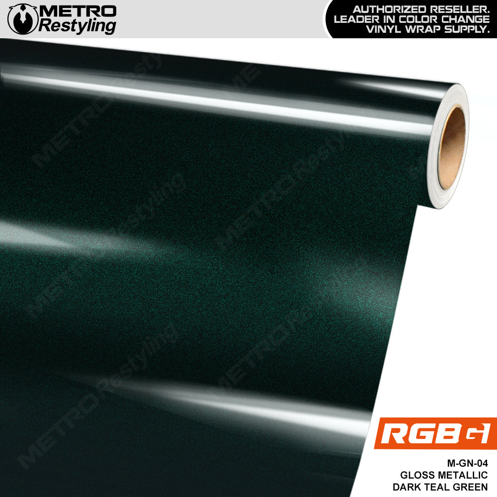 RGBG Gloss Metallic Dark Teal Green Colored PPF | M-GN-04
