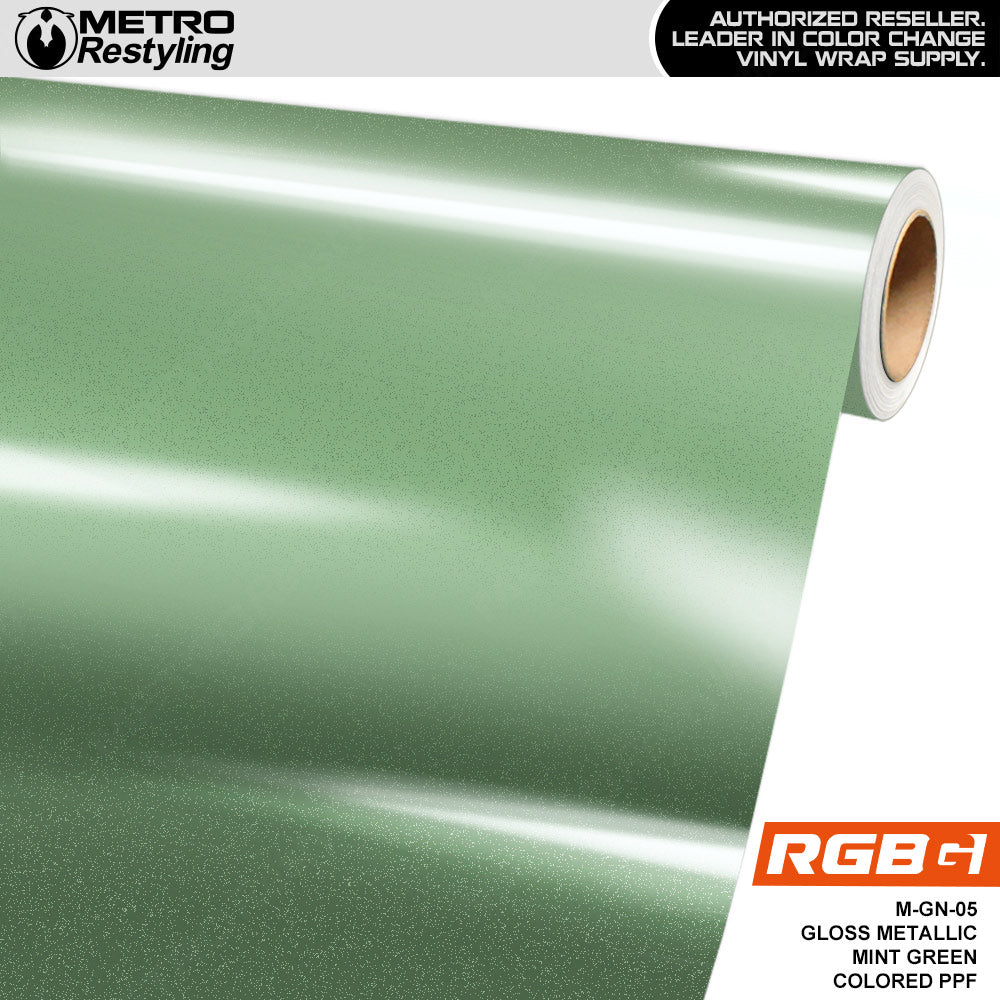 RGBG Gloss Metallic Mint Green Colored PPF | M-GN-05