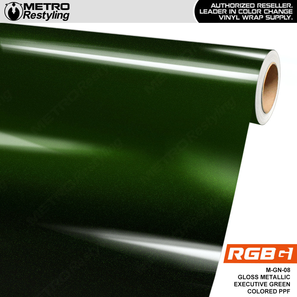 RGBG Gloss Metallic Executive Green Colored PPF | M-GN-08
