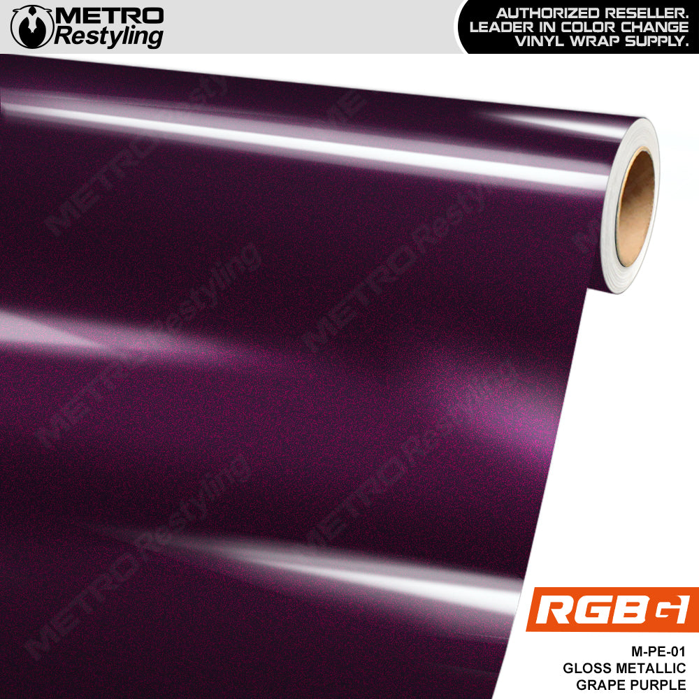 RGBG Gloss Metallic Grape Purple Colored PPF | M-PE-01