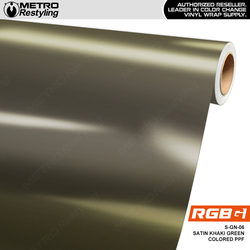 RGBG Satin Khaki Green Colored PPF | S-GN-06
