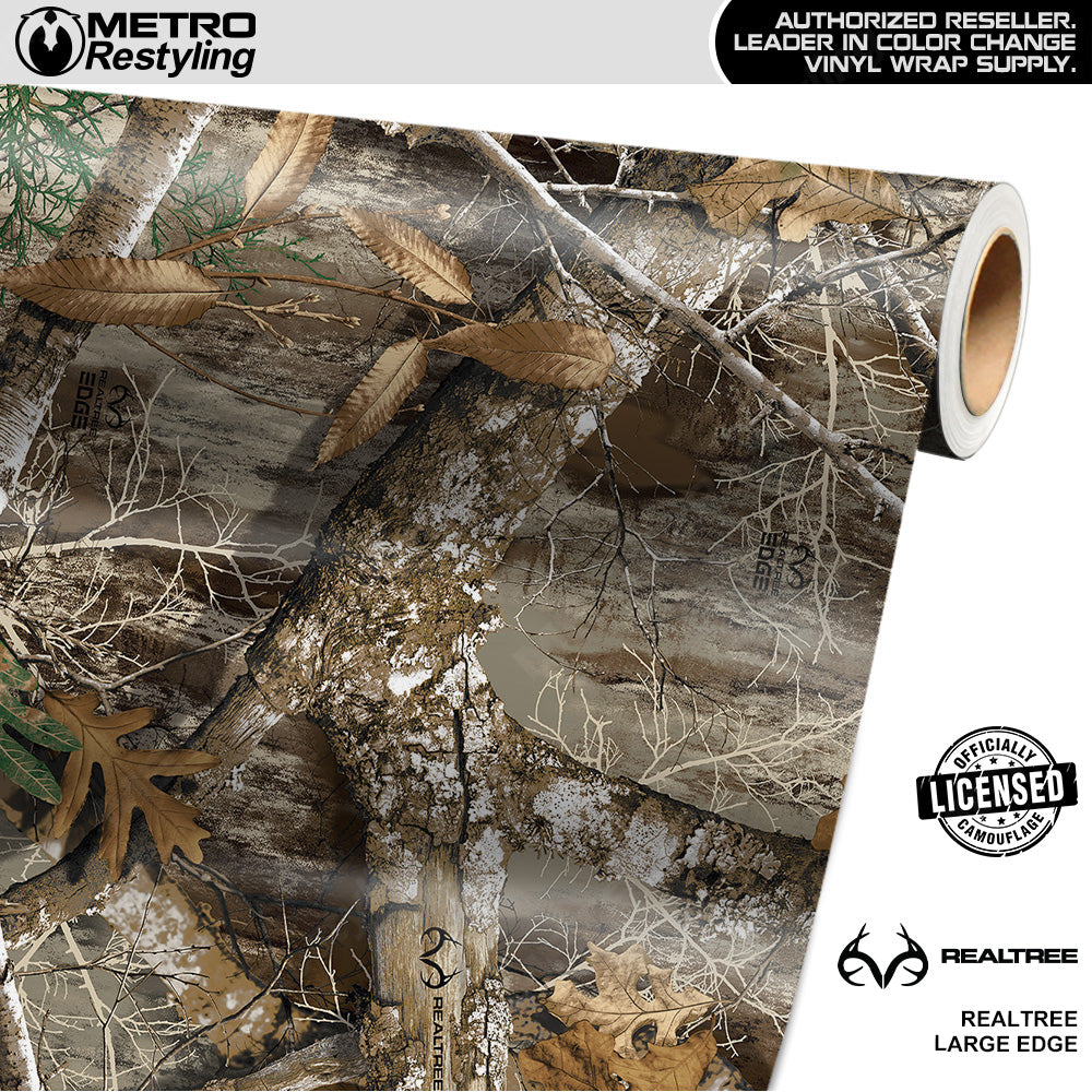 Realtree Large Edge Camouflage Vinyl Wrap Film CamoWraps
