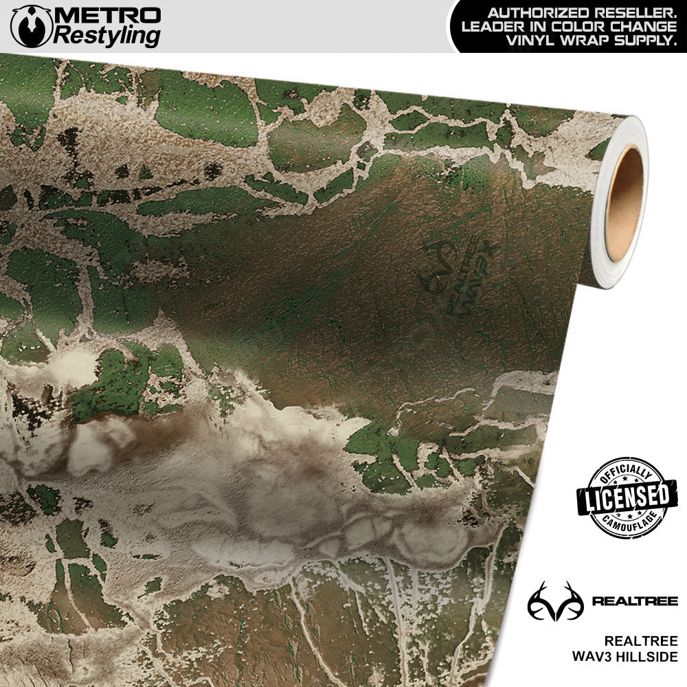 Realtree WAV3 Hillside Camo Vinyl Wrap Film