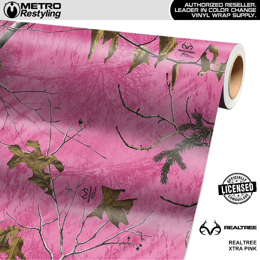 Realtree XTRA Pink Camouflage Vinyl Wrap Film