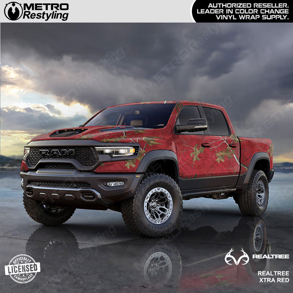 Realtree XTRA Red Camouflage Vinyl Wrap Film