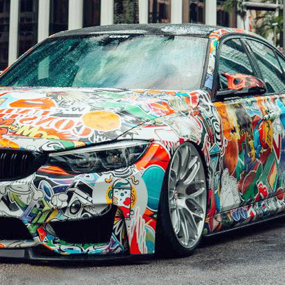 Sticker Bomb Car Wrap