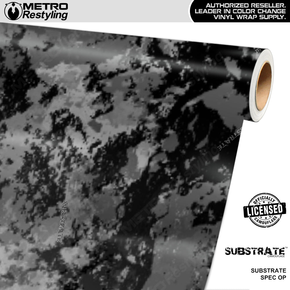 Substrate Steel Camouflage Vinyl Wrap Film - Avery Dennison Film - Satin Finish | BLOWOUT STOCK | (5 sq ft) | 372819