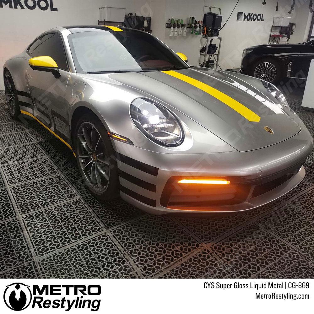 liquid metal gray wrap