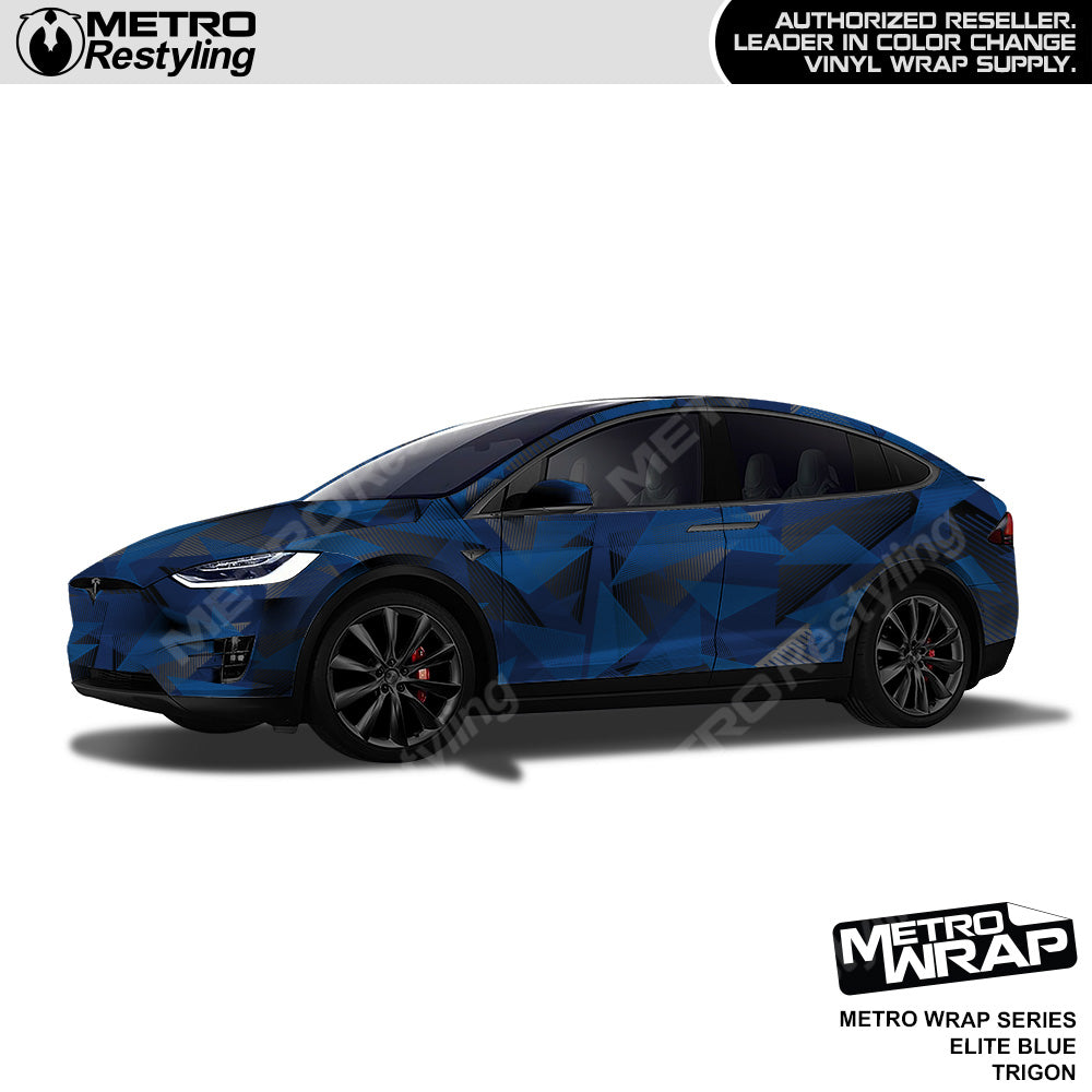 Metro Wrap Trigon Elite Blue Car Wrap