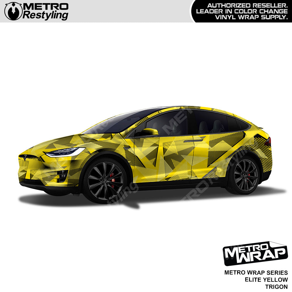 Metro Wrap Trigon Elite Yellow Car Wrap