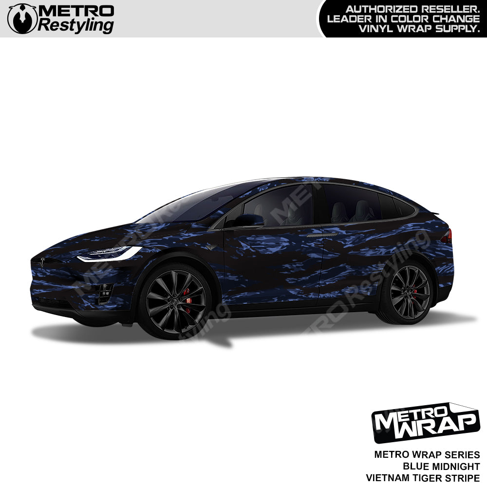 Vietnam Tiger Stripe Blue Midnight Car Wrap