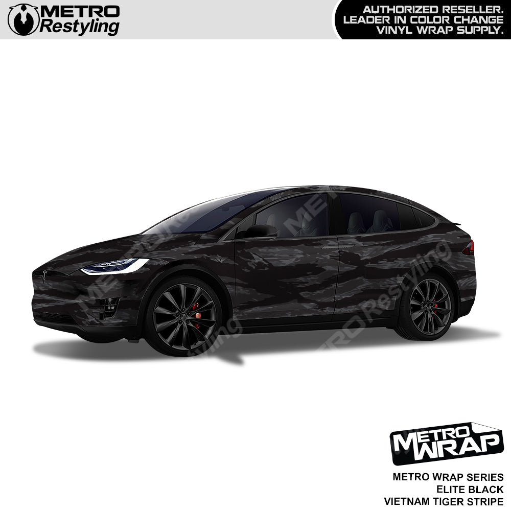 Vietnam Tiger Stripe Elite Black Car Wrap