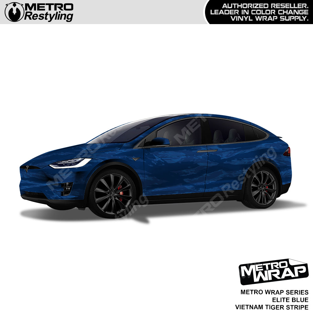 Vietnam Tiger Stripe Elite Blue Car Wrap