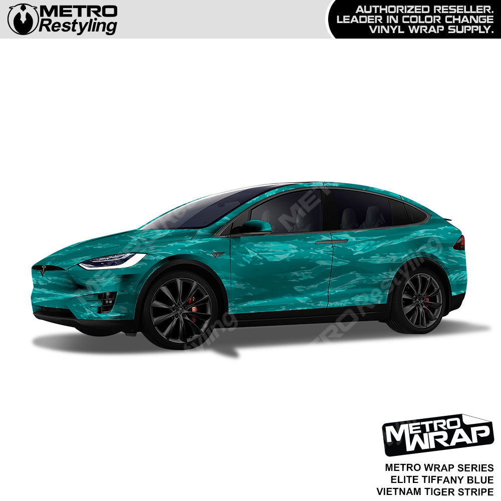Vietnam Tiger Stripe Elite Tiffany Blue Car Wrap