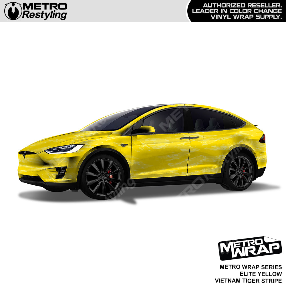 Vietnam Tiger Stripe Elite Yellow Car Wrap