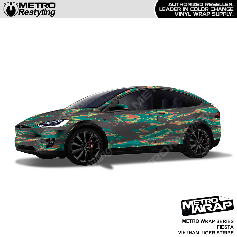 Vietnam Tiger Stripe Fiesta Car Wrap
