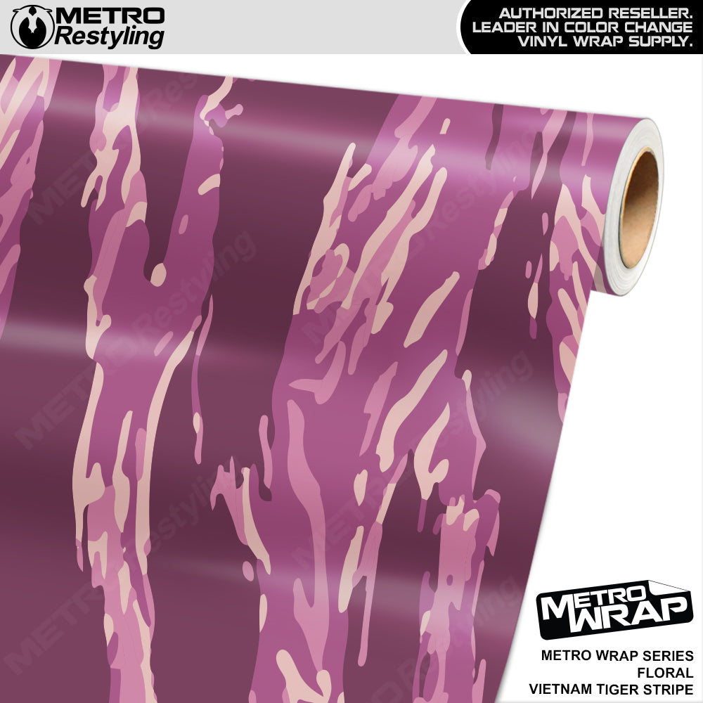 Metro Wrap Vietnam Tiger Stripe Floral Vinyl Film