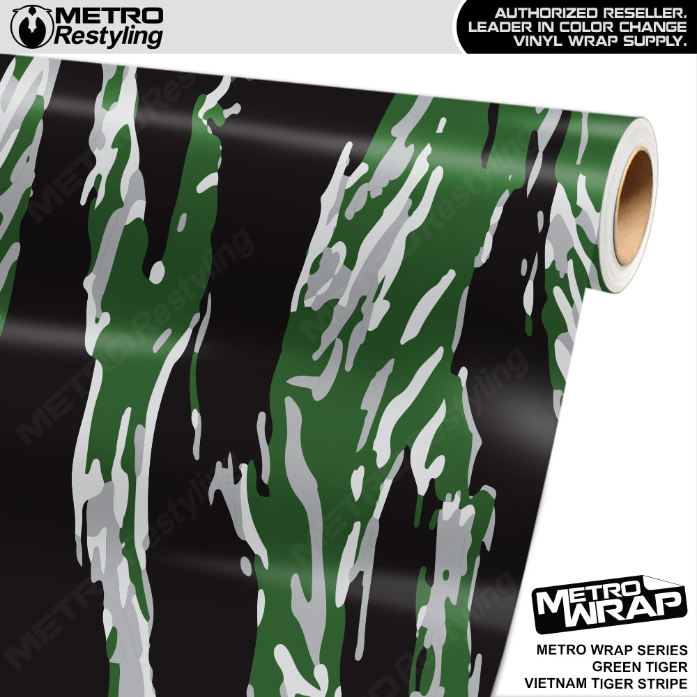 Metro Wrap Vietnam Tiger Stripe Green Tiger Vinyl Film
