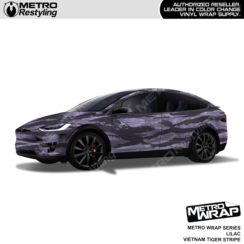 Vietnam Tiger Stripe Lilac Car Wrap
