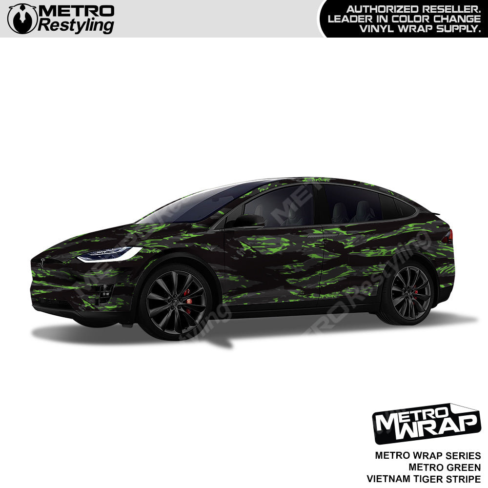 Vietnam Tiger Stripe Metro Green Car Wrap