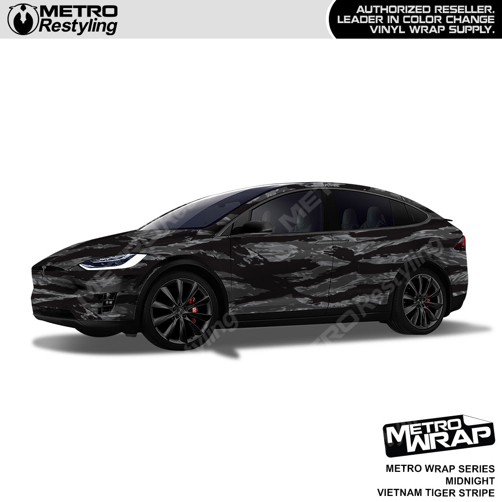 Vietnam Tiger Stripe Midnight Jungle Car Wrap