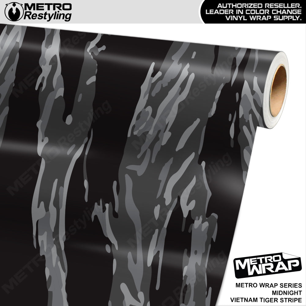 Metro Wrap Vietnam Tiger Stripe Midnight Jungle Vinyl Film
