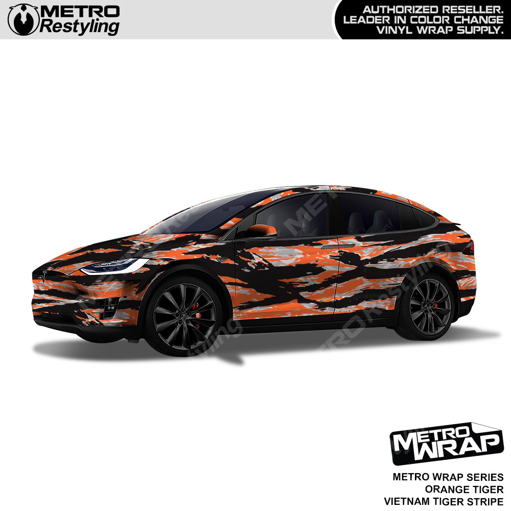Vietnam Tiger Stripe Orange Tiger Car Wrap