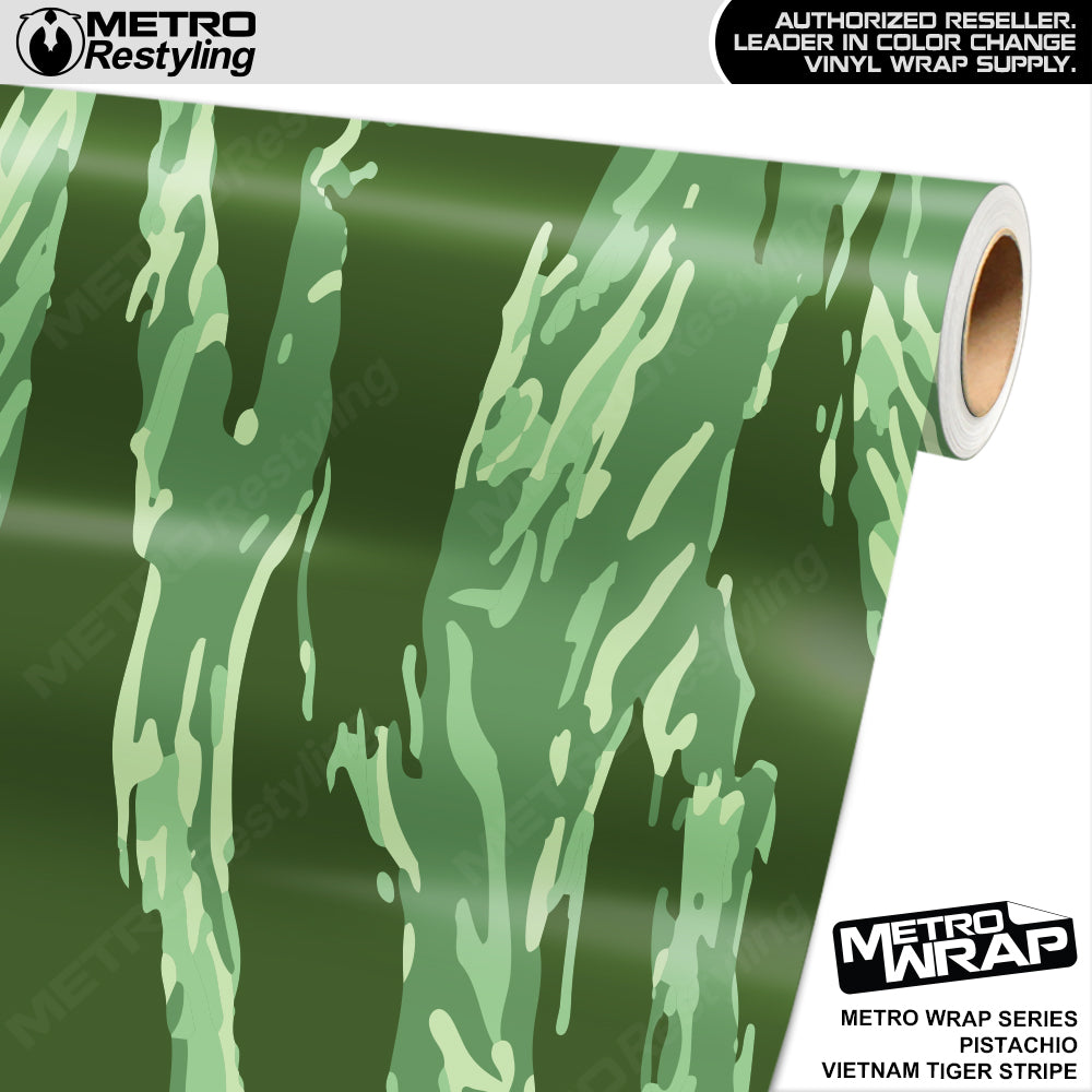 Metro Wrap Vietnam Tiger Stripe Pistachio Vinyl Film