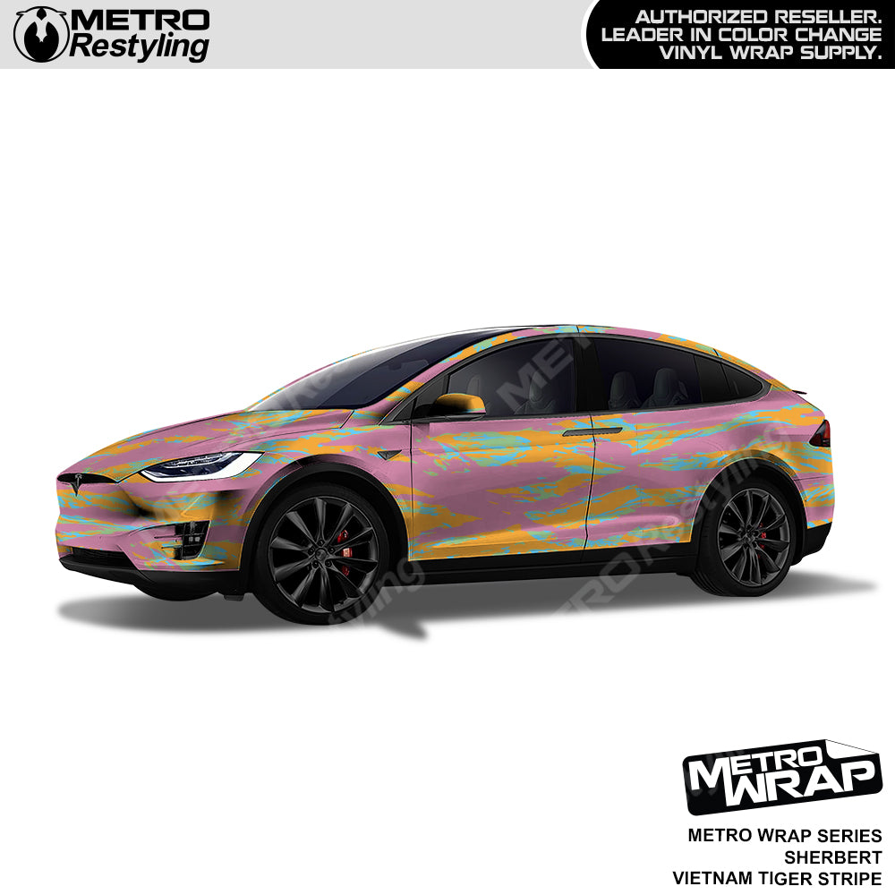 Vietnam Tiger Stripe Sherbert Car Wrap