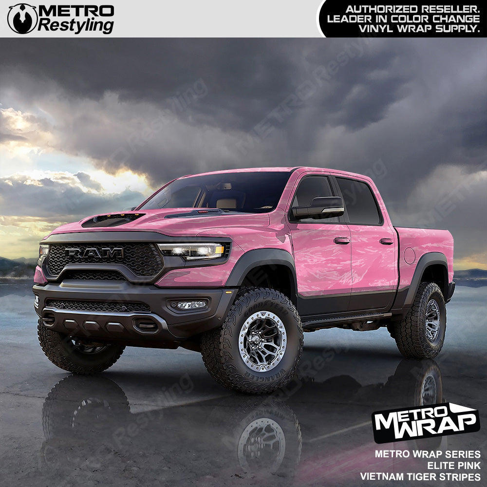 Vietnam Tiger Stripe Elite Pink Truck Wrap