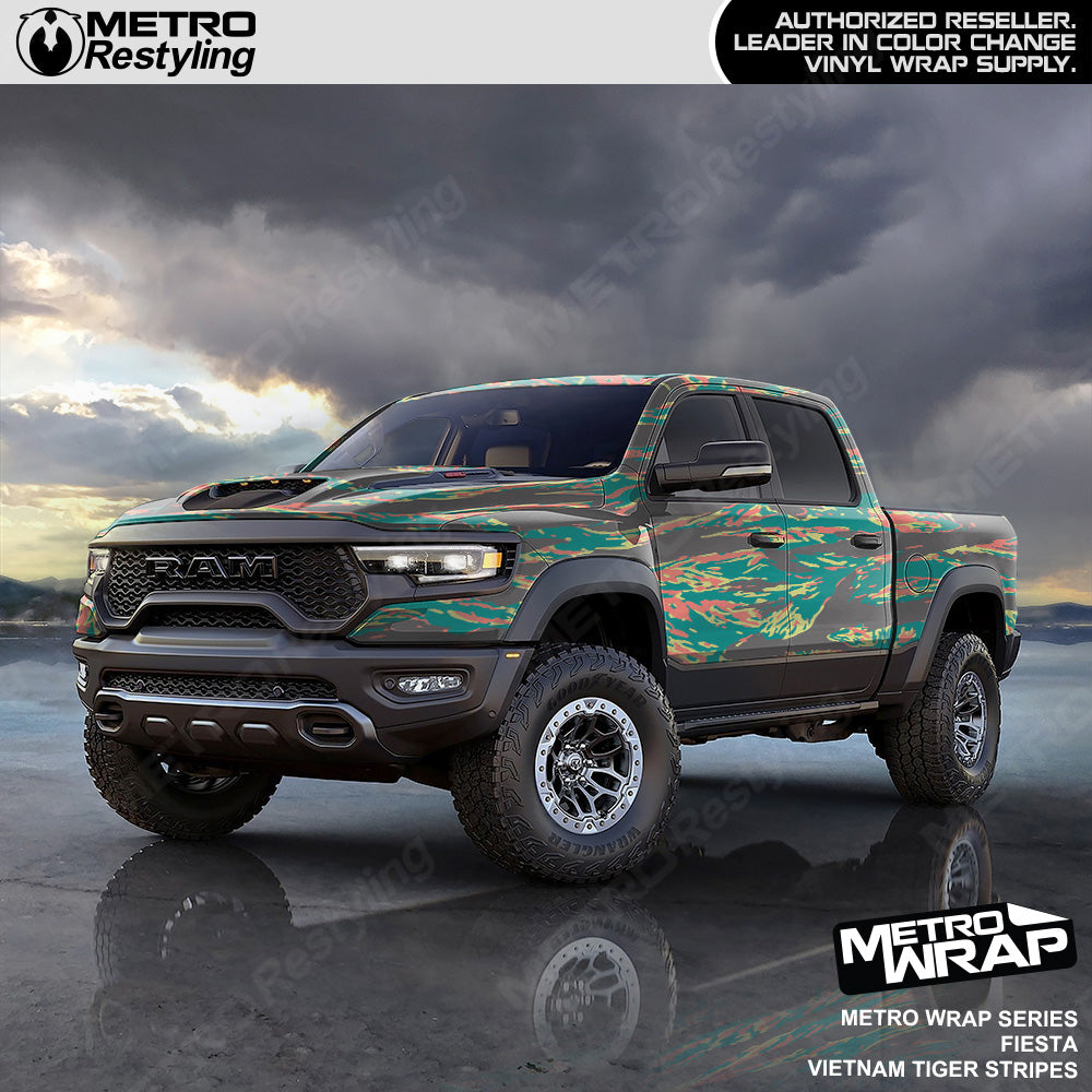 Vietnam Tiger Stripe Fiesta Truck Wrap