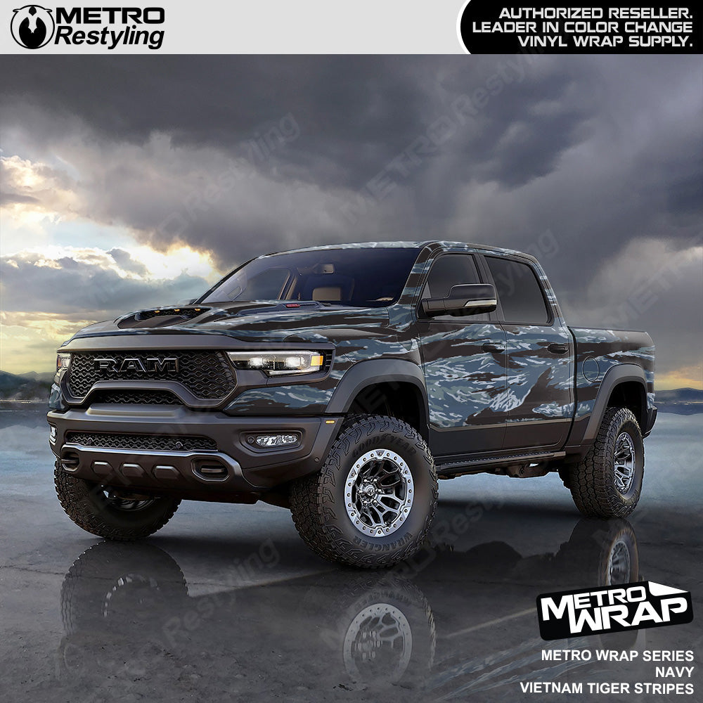 Vietnam Tiger Stripe Navy Truck Wrap