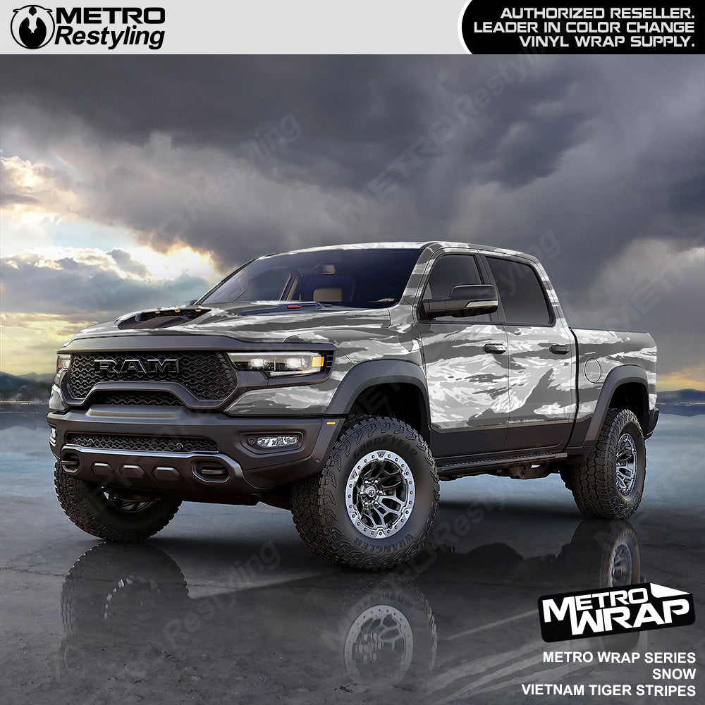 Vietnam Tiger Stripe Snow Truck Wrap