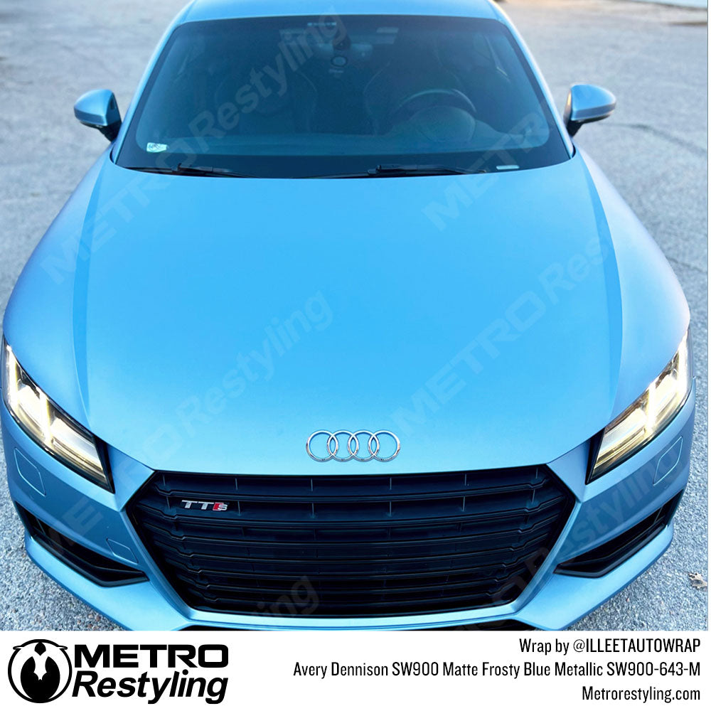 blue audi wrap