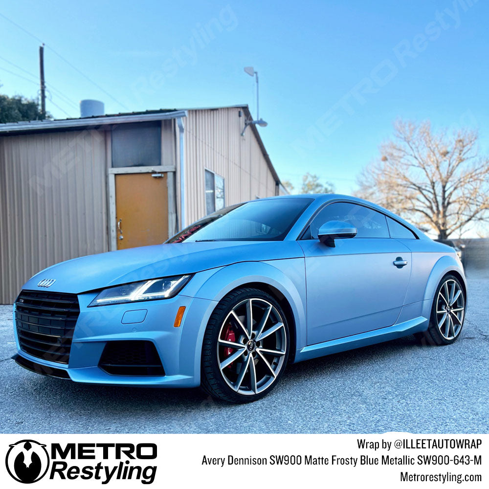 audi blue vinyl wrap
