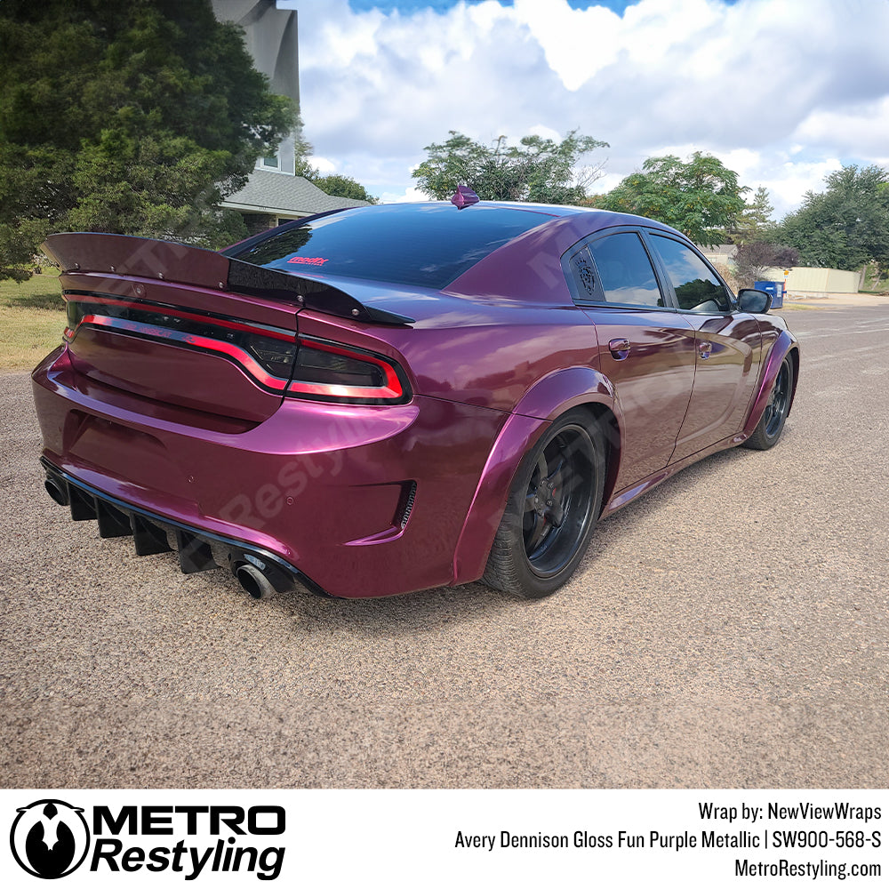 GLOSS FUN PURPLE CAR WRAP