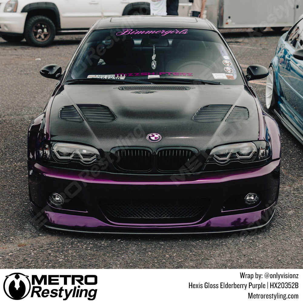 bmw purple vinyl wrap
