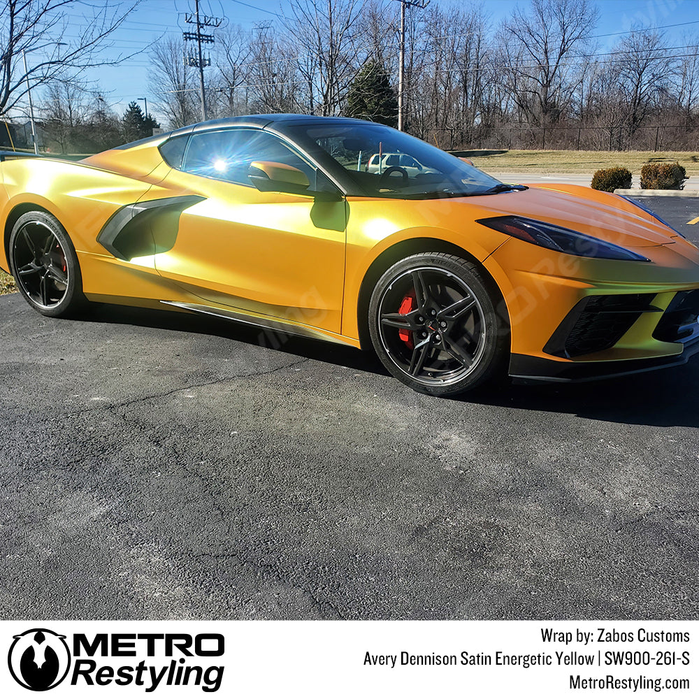 satin orange corvette