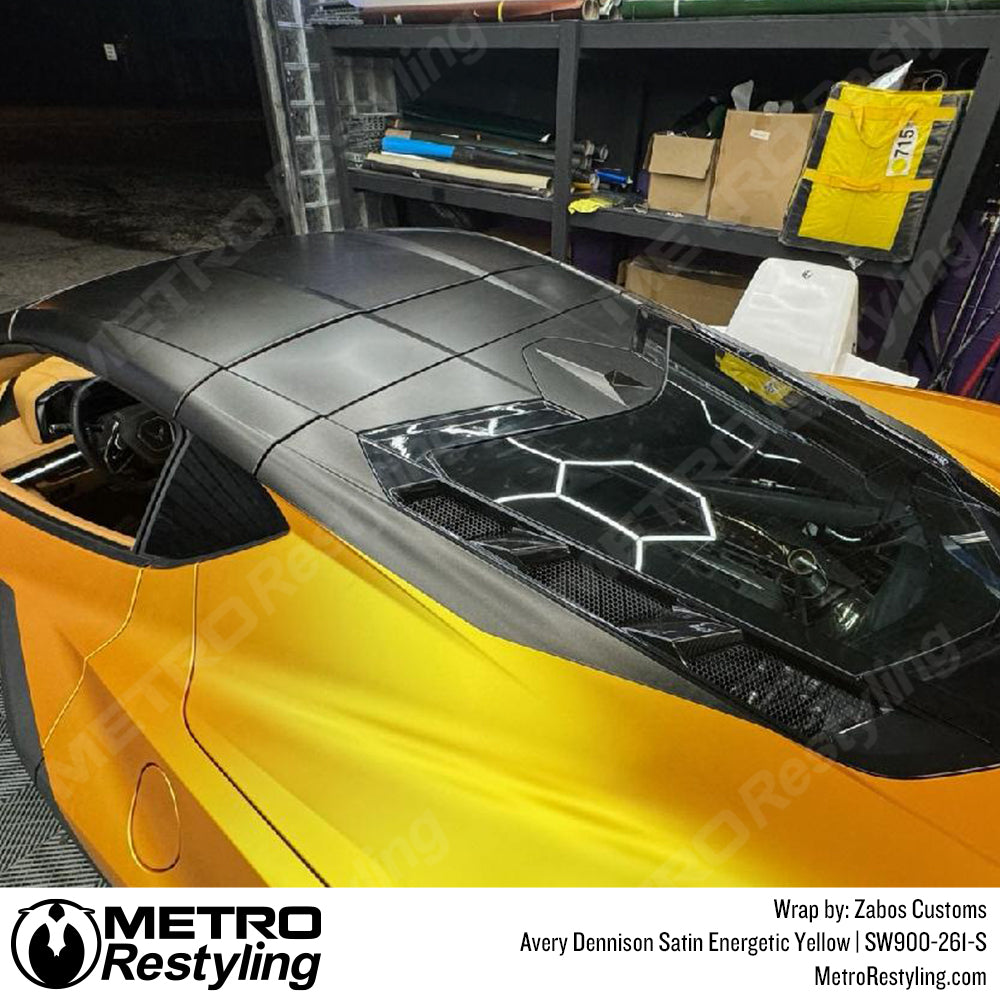 yellow vinyl wrap