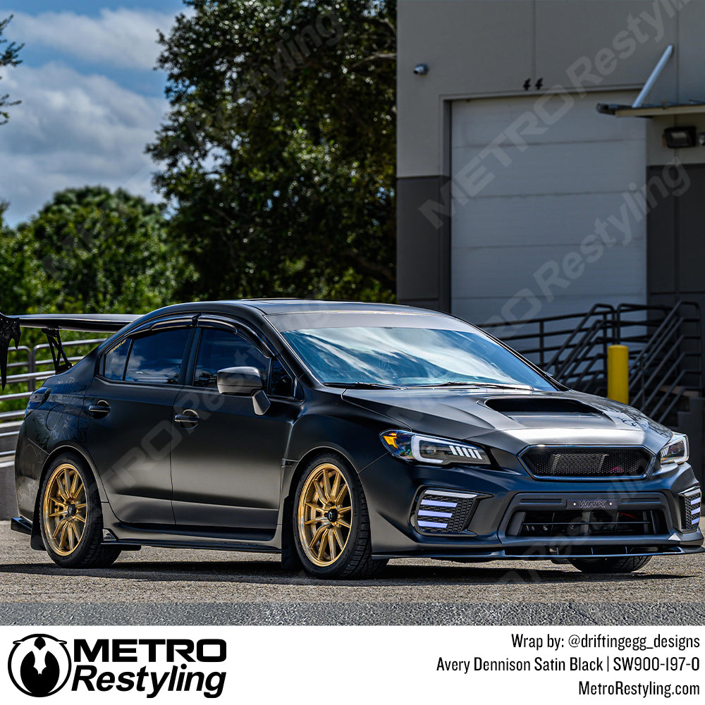 satin black vinyl wrap