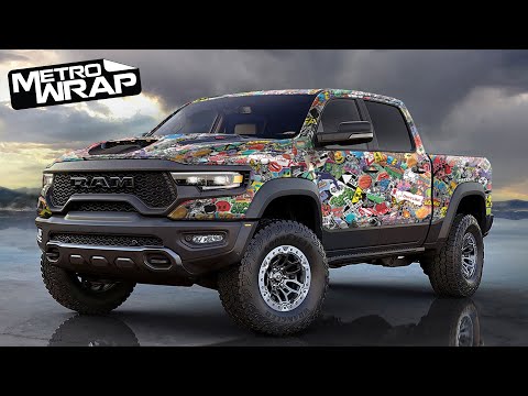 Metro Wrap Large Sticker Bomb Vinyl Film