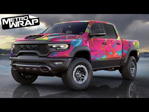 Metro Wrap Paint Splatter Car Wrap Vinyl Film