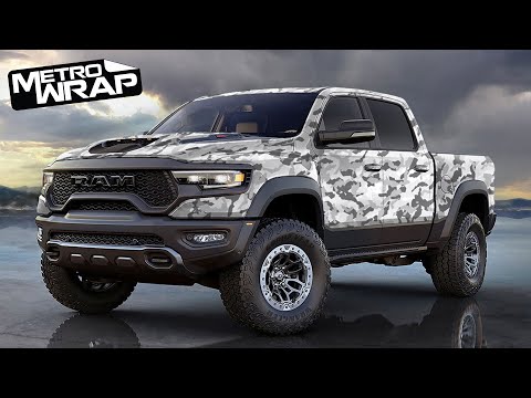 Metro Wrap Erratic Elite White Camouflage Vinyl Film