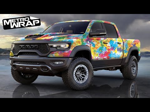 Metro Wrap Tie Dye Jungle Fever Vinyl Film