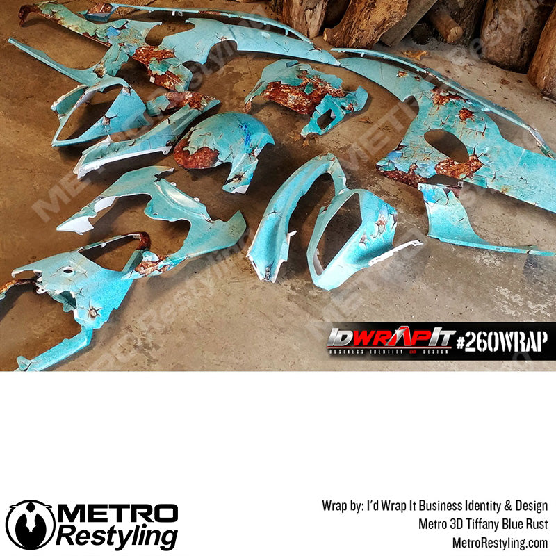 3D Tiffany Blue Rust