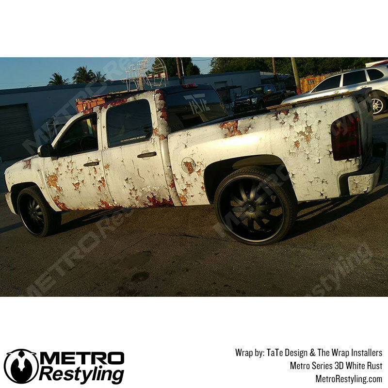 3D White Rust  Chevy