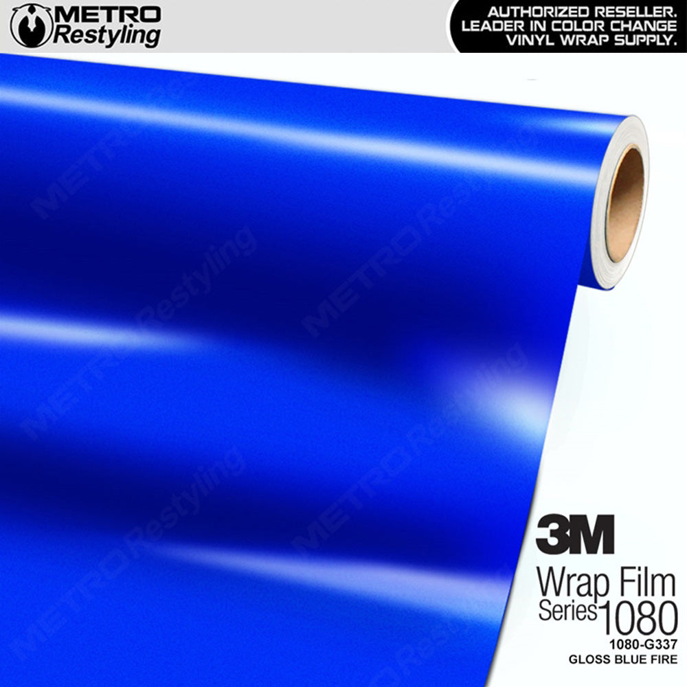 3M Gloss Blue Fire Vinyl Wrap